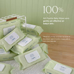 Pipette Baby Wipes - Natural Plant-Derived Fibers | Unscented, Water-Based & Alcohol-Free for Sensitive Skin | Clean, Safe, Gentle | Newborn Essentials Must Haves | 72 Count