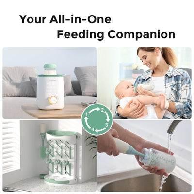 Momcozy Soft Baby Nipple Premium Natural Flow Silicone for Wide-Neck Bottles, BPA-Free, Perfectly Compatible with Momcozy Breast Milk Cooler, Medium (Pack of 2)
