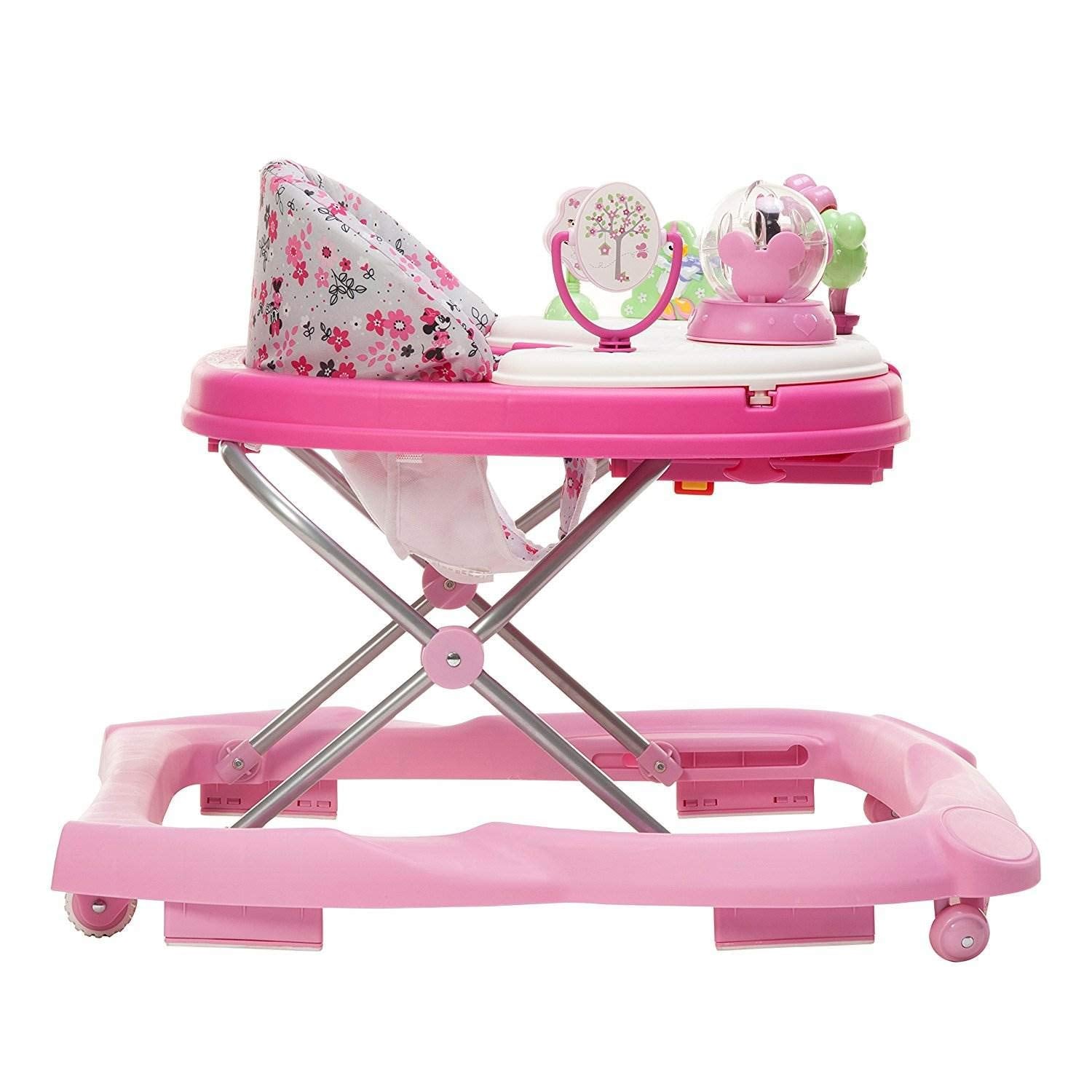 Disney Baby Minnie Mouse Baby Walkers and Activity Center with Music and Lights, Garden Delight