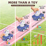 IOMDRWU Press to Go Car Toys for Toddlers 1-3, Animal Baby Cars, Push Go Friction Inertia Car, Infant 6-9-12-18 Month, 1st Birthday for 1-2 Year Old Boy Girl, Valentines Day Gift