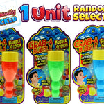 JA-RU Mini Handheld Bubble Blower with Non Toxic Bubble Solution | Touchable Bubbles for Kids | Stress Relief Fidget Toy | Bubble Party Favors for Kids (1 Pack) 1508-1A