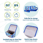 Wildkin Kids Insulated Lunch Bag – Keeps Food Hot or Cold, Easy-Clean Lining and BPA-free for Boys & Girls, Ideal for School, Travel & Daycare - Trains, Planes and Trucks