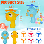 Qiuyanbo Outdoor Flying Disc Launcher Toys Set Pull-String Launchers Flying Toys for Summer Fun