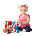 Melissa & Doug Toolbox Fill and Spill Toddler Toy with Vibrating Drill (9 pcs)