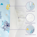 AMASKY Nursing Pillow for Breastfeeding, Breastfeeding Pillows for More Support for Mom and Baby, with Plus Size Ergonomic Design and Removable Cotton Cover, Blue, Pallet of Product