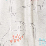 Simple Joys by Carter's Baby Girl's 3-Pack Snap-up Rompers Pants, dino/floral/Snail, 3-6 Months
