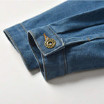 CM C&M WODRO Baby Boys Girls Denim Jacket Kids Toddler Button Down Jeans Jacket Top Coat Outerwear (Hoodie-Grey, 3-4T)