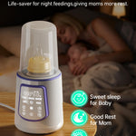 Fast Baby Bottle Warmer for Breastmilk, Smart 12 in 1 Breast Milk Warmer for Baby Essentials with Timer Temperature Control, Sterili-zing, Water Bath Technology, Baby Warmer for All Bottles Food Jars