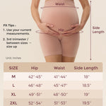 Momcozy Maternity Shapewear for Under Dresses, Anti-Chafing Mid-Thigh Pregnancy Underwear, Belly Support, Cotton Gusset
