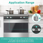 Mom's Choice Gold Awards Winner - Stove Knob Covers for Child Safety (5 + 1 Pack) Double-Key Design and Upgraded Universal Size Gas Knob Covers Clear View Childproof Oven Knob Covers for Kids and Pets