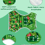 ALVABABY Swim Diapers 3pcs Baby & Toddler Snap One Size Reusable Adjustable Baby Boys' Swim Diapers for Swimming Lessons 3SWY60A