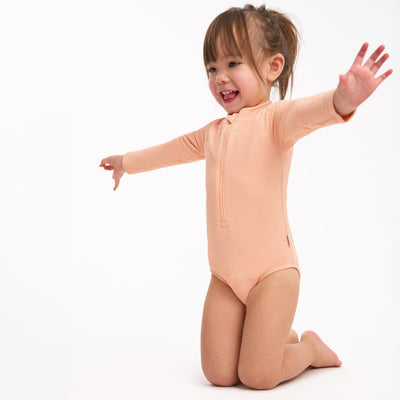 Gerber Toddler Girls' Rashguard, Peach, 2T