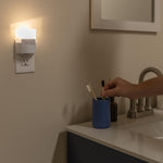 GE LED Motion Sensor Night Light, Plug into wall, 40 Lumens, Soft White, UL-Certified, Energy Efficient, Ideal Nightlight for Bedroom, Bathroom, Kitchen, Hallway, 46632, White, 2 Pack