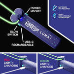 ZipString Luma - The Patented Glow-in-The-Dark Toy That Flies a Loop of String, Creates Endless Shapes and Tricks Built-in LED for Glowing Fun. Perfect STEM Gift for Kids & Adults. Wonderment Awaits