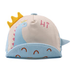 JANGANNSA Baby Duck Cap Infant Kids Sun Hat Bear Cute Cartoon Caps Spring Summer 6-24Months (Blue Dinosaur)