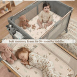 38x24 Baby Mattresses-Pack and Play Mattress,Pack N Play Mattresses,Playpen Mattress for Pack N Play,Pack and Play Mattress Pad;Use Excluded-Breathable Soft Memory Foam Firm Mattress for Porta Crib