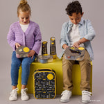 b.box Batman Lunch Box for Big Eaters All Ages - 8.5 Cup Leak Proof Bento Box with 4 Compartments, School Lunch Container with Ice Pack, Dishwasher Safe, BPA-Free, PFAS-Free
