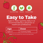 MARYRUTH'S Organic Vitamin D3 + B12 Gummies for Ages 4+ | Bone Health | Immune Support | Energy Metabolism | Cognitive Function | Vegan | Non-GMO | Gluten Free | 60 Servings | 2 Month Supply