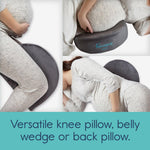hiccapop Pregnancy Pillow for Maternity - Memory Foam Maternity Pillows Support Body, Belly, Back, Knees