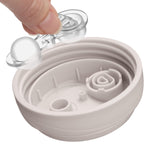 Chicco Sport Spout Sippy Cup 9+ Months, 9oz Toddler Training Cup with Bite-Resistant No-Spill Spout, Easy Grip, BPA-Free, 2-Pack, Coral/Grey