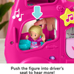 Fisher-Price Little People Toddler Toy Barbie Dreamcamper RV Playset with Music Lights & Figures for Pretend Play Kids Ages 18+ Months