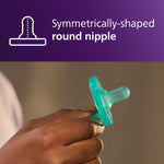 Philips Avent Soothie Baby Pacifiers - 100% Silicone Pacifiers for Babies 3-18 Months, One-Piece Design, BPA-Free, Extra Durable, Green, 4 Pack, Model SCF192/45