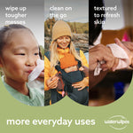 WaterWipes Plastic-Free Textured Clean, Toddler & Baby Wipes, 99.9% Water Based Wipes, Unscented & Hypoallergenic for Sensitive Skin, 60 Count (1 pack)