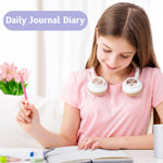FLYING EAGLE Aesthetic Diary for Girls Women Cute Hardcover Teen Journals Waterproof Daily Diary for Writing with Bookmark, Metal Snap, 100GSM Thick Paper 3 Mixed Pages Grid+To Do List+Blank, Purple