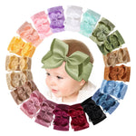 doboi 20PCS Baby Bows Baby Girl Headbands Nylon Hairbands with Ribbon Bow Handmade Elastic Baby Hair Bows Headbands for Baby Girls Newborns Infants Toddlers and Kids