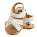 RVROVIC Baby Boys Girls Sandals Premium Soft Anti-Slip Rubber Sole Infant Summer Outdoor Shoes Toddler First Walkers(0-6 Months Infant,A5-White)