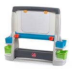 Step2 Jumbo Art Easel, Kids Art Activity Table, Double-Sided Dry Erase and Chalkboard, Storage Bins and Trays, For Toddlers and Preschoolers Ages 3+ Years Old