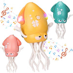 Magic Electric Dancing Octopus Toy with Led Light and Music,Playful Automatic Evasion Crawling Dancing Octopus with Fishing Rod,Smart Tentacle Explorer Dancing Squid Toy Tummy Time Baby Toys,Green