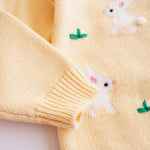chengchuang Baby Toddler Girls Cardigan Sweater Knit Chunky Crewneck Long Sleeve Open Front Sweater Coat Fall Winter Clothes D-Yellow