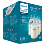 Philips Avent Anti-Colic Baby Bottles, 11oz, 4pk, Clear, SCY106/04