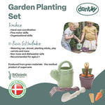 Dantoy: Green Garden - Planting Set - 11pcs, Pretend Play Gardening & Food Playset, Realistic Tool Toys, Recycled Plastic, Kids & Toddlers Ages 2+