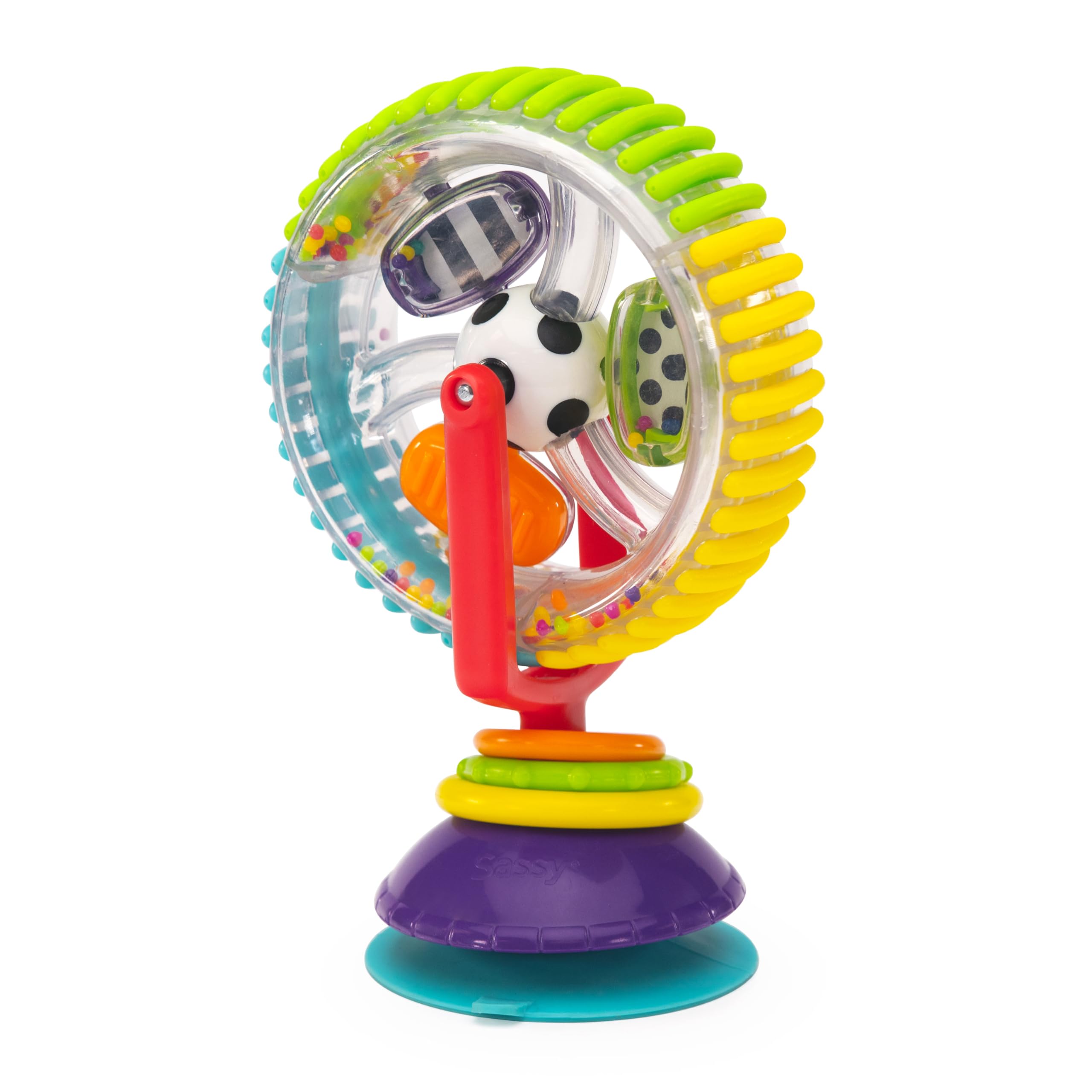 Sassy Rainbow Wheel High Tray Toy, Age 6+ Months