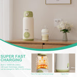 Portable Bottle Warmer for Travel, 15oz Capacity Portable Milk Warmer for Baby, Formula, Breast Milk & Water, On The Go Bottle Warmer with Long Battery Life, Even Heating, Precise Temperature Control