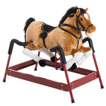 MotiveTech Spring Rocking Horse, Bouncing Rocker Toy with Realistic Sounds