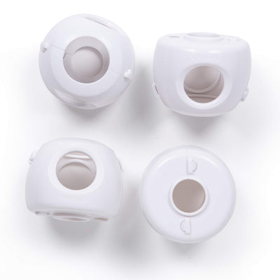 Safety 1st Parent Grip Door Knob Covers, White, One Size,4 Count (Pack of 1) (HS3260600), Packaging may vary