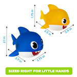 Pinkfong Baby Shark Bath Squirters - 2 Pack, Baby & Daddy Shark