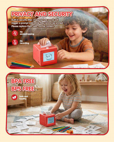 Voice Sticker Box Behcp Smart AI Voice Sticker Printer Box, Magic - Art & Drawing Toys ...