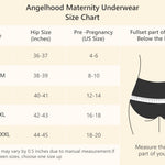 Angelhood 6 Pack Womens Cotton Maternity Underwear,Healthy Maternity Pregnancy Panties Postpartum Mother Under Bump Underwear