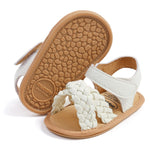 RVROVIC Baby Boys Girls Sandals Premium Soft Anti-Slip Rubber Sole Infant Summer Outdoor Shoes Toddler First Walkers(0-6 Months Infant,A5-White)