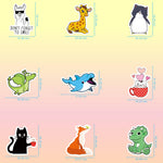 STICKZOO 100 PCS Water Bottle Stickers for Kids Waterproof Cute Stickers for Water Bottles No Duplicates Animal Stickers for Kids Laptop, Water Bottle, Party Favor & Classroom Reward