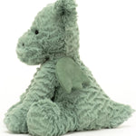 Jellycat Fuddlewuddle Dragon Stuffed Animal, 9 inches - Mythical Plush Toy - Classic Children's Gift