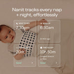 Nanit Pro Smart Baby Monitor & Wall Mount – 1080p Secure Wi-Fi Video Camera, Sensor-Free Sleep & Breathing Motion Tracker, 2-Way Audio, Sound & Motion Alerts, Night Vision, and Breathing Band - White