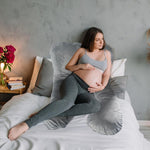 Pregnancy Pillow Cover Compatible with Pharmedoc,Unique U-Shape Design,Soft and Breathable,Grey,1PC(Cover Only)