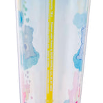 Silver Buffalo Care Bears Featuring Funshine Bear, Grumpy Bear, and Love-a-Lot Bear Glitter Plastic Cold Cup with Lid and Straw Topper, 24 Ounces