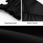 PATPAT Girls Skirt Sets Size 11-12, Black Crop Tank Tops + Pleated Skirts with Built in Shorts 2 Piece Outfits, Tween Girls Trendy Clothes Western Outfits Streetwear