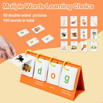 Alened Phonics Flash Cards Sentence Building for Kids, Learn to Read Sight Words Phonics Flashcads, Special Education Homeschool Classroom Supplies